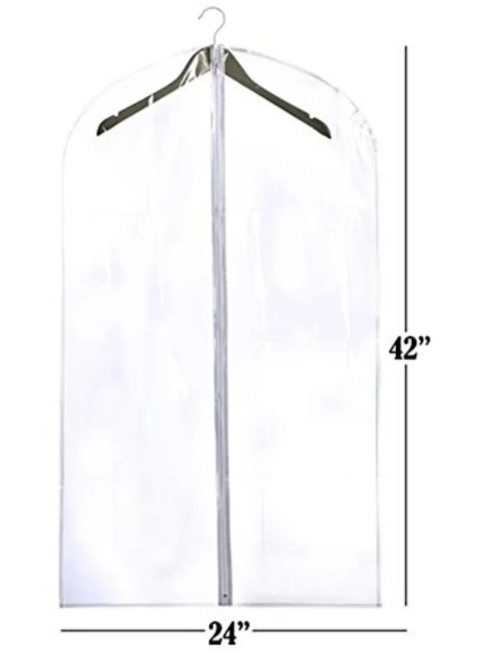 Clear Garment Bags for Clothes Dustproof Vinyl Travel Coat Dress Suit Protector